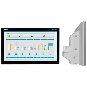 SIMATIC HMI TP1900 Comfort Pro for support arm (expandable, round pipe) and extension unit, Comfort Panel, touch operation, 19" widescreen TFT display, 16 million colors, PROFINET interface, MPI/PROFIBUS DP interface, 24 MB configuration memory, WEC 2013, configurable from WinCC Comfort V14 SP1 with HSP (6AV2124-0UC24-0BX0)